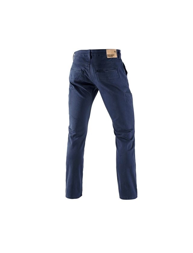 Pracovní kalhoty: e.s. Pracovní kalhoty Chino, pánské + tmavomodrá 1