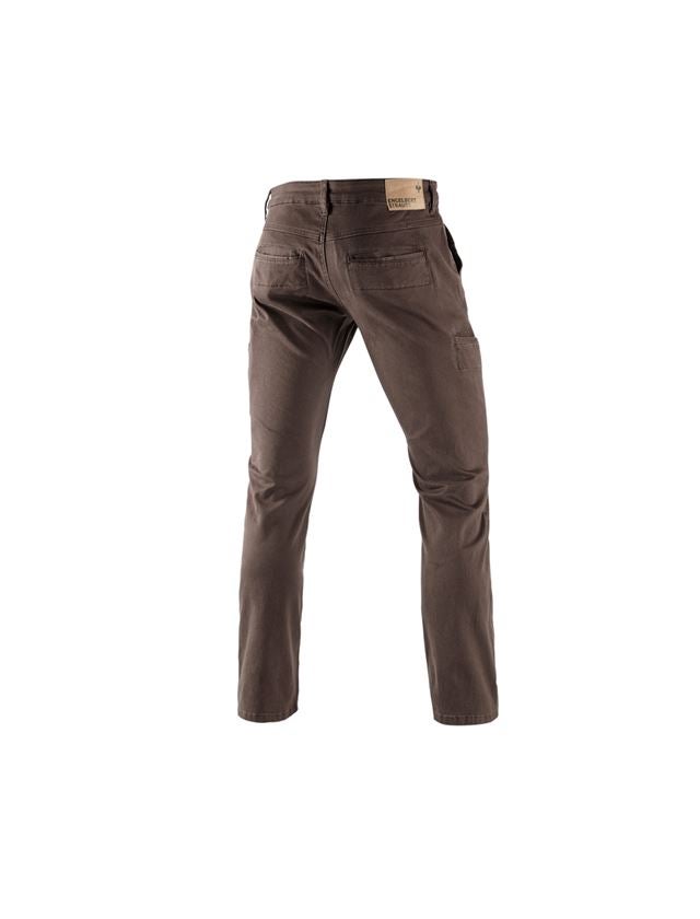 Pracovní kalhoty: e.s. Pracovní kalhoty Chino, pánské + kaštan 1