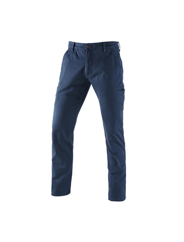 Pracovní kalhoty: e.s. Pracovní kalhoty Chino, pánské + tmavomodrá