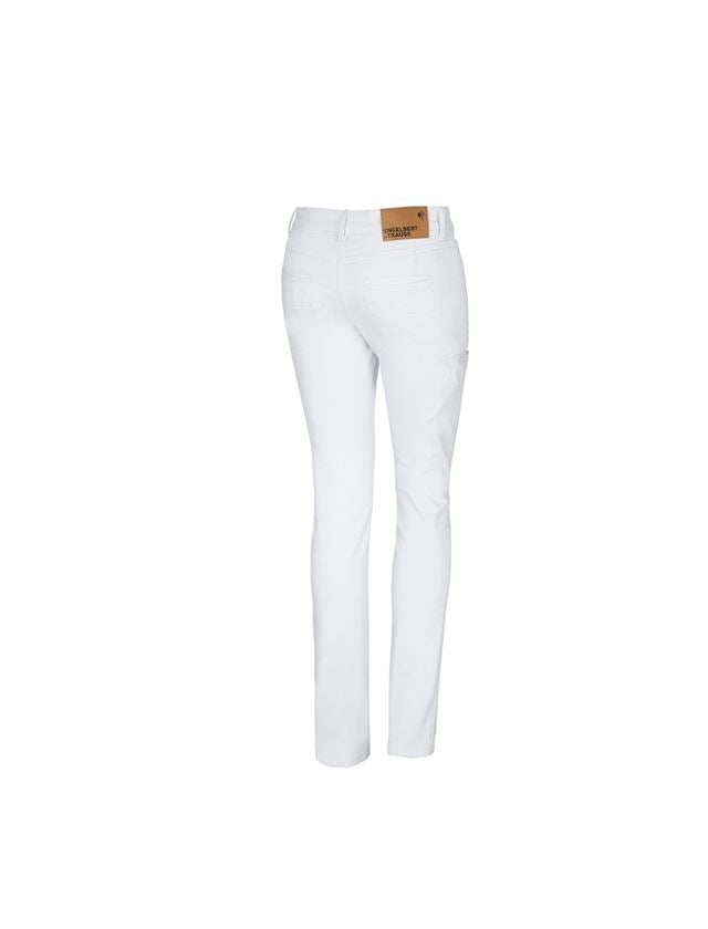 Pracovní kalhoty: e.s. Pracovní kalhoty Chino, dámské + bílá 1