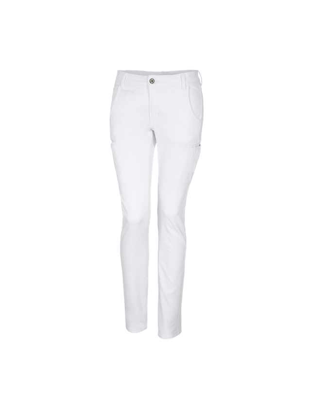 Pracovní kalhoty: e.s. Pracovní kalhoty Chino, dámské + bílá