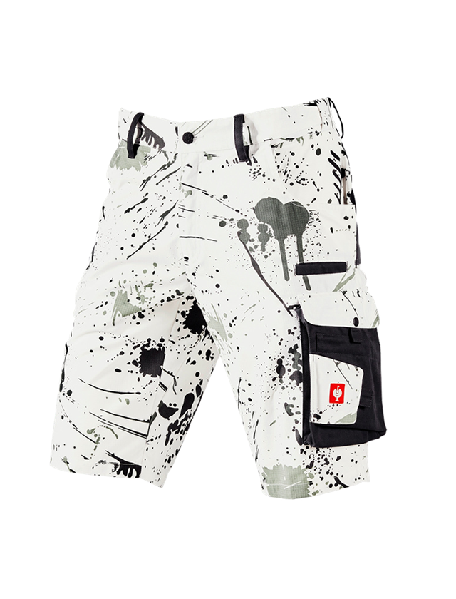 Pracovní kalhoty: e.s. Šortky Painter + bílá/grafit 2