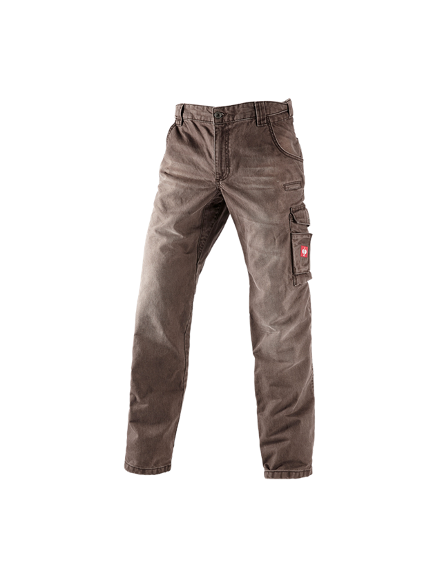 Pracovní kalhoty: e.s. Pracovní džíny + kaštan