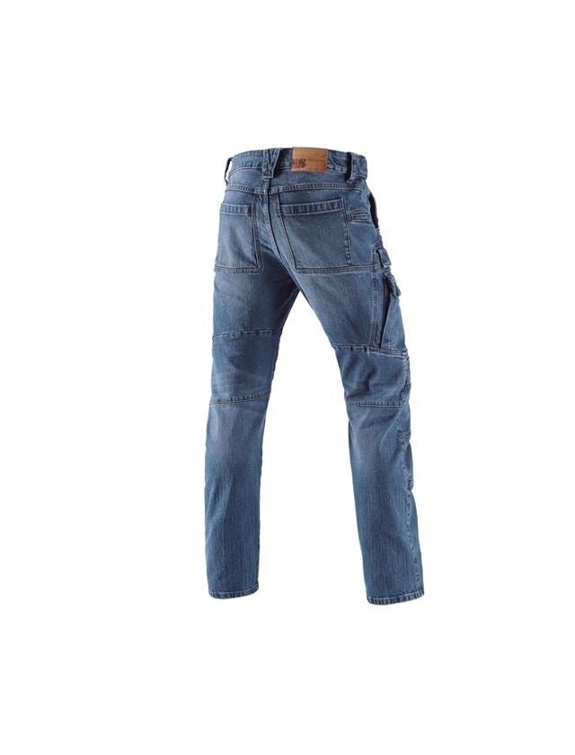Pracovní kalhoty: e.s. Pracovní džíny cargo POWERdenim + stonewashed 3