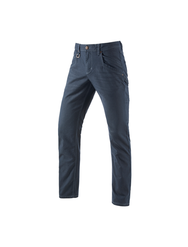 Pracovní kalhoty: Kalhoty s více kapsami e.s.vintage + ledově modrá 2