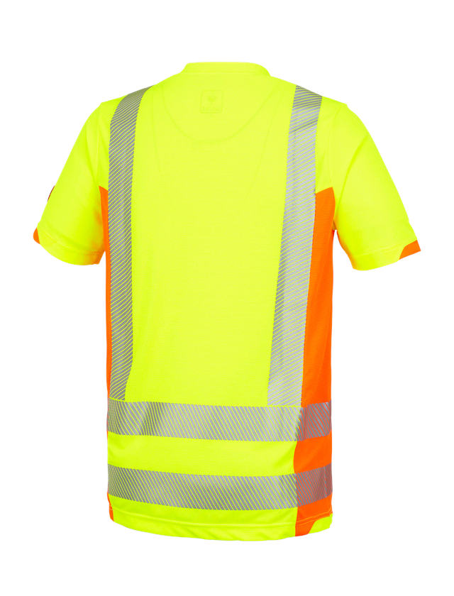 Trička, svetry & košile: Výstražné funkční tričko e.s.motion 2020 + výstražná žlutá/výstražná oranžová 3