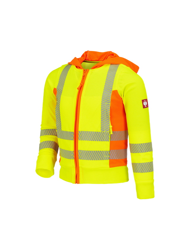 Bundy: Výstražná funk. bunda s kapucí e.s.motion 2020, d. + výstražná žlutá/výstražná oranžová