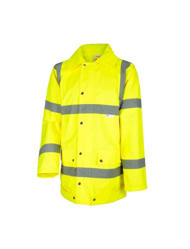 Pracovní bundy: STONEKIT výstražná bunda do deště + výstražná žlutá