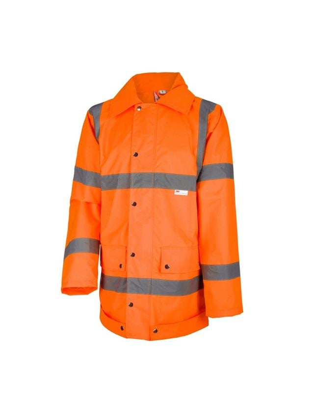 Pracovní bundy: STONEKIT výstražná bunda do deště + výstražná oranžová