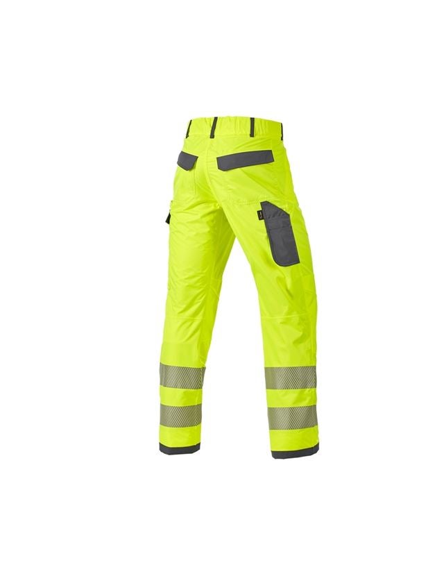 Pracovní kalhoty: Výstražné funkční kalhoty do pasu e.s.prestige + výstražná žlutá/šedá 2