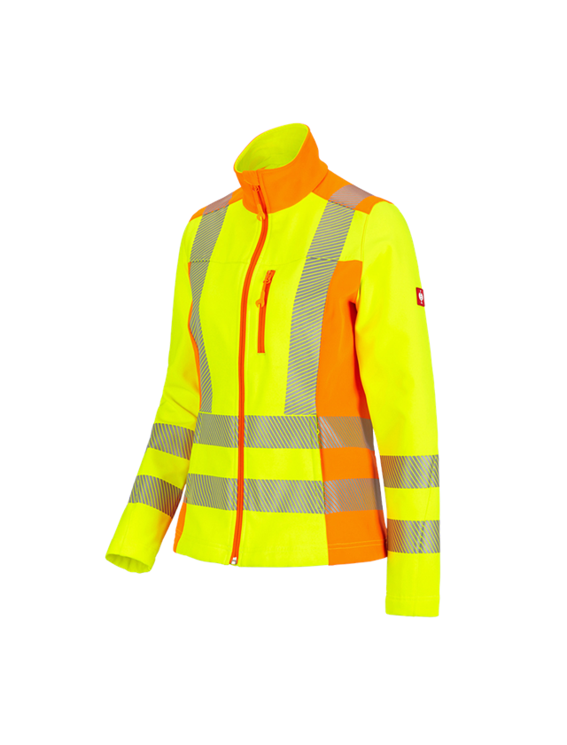 Pracovní bundy: Výstražná soft.bunda softlight e.s.motion 2020,dá + výstražná žlutá/výstražná oranžová 2