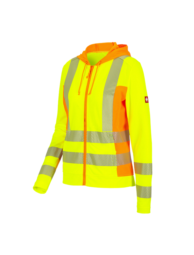Pracovní bundy: Výstražná funk.bunda s kapucí e.s.motion 2020,da + výstražná žlutá/výstražná oranžová 2