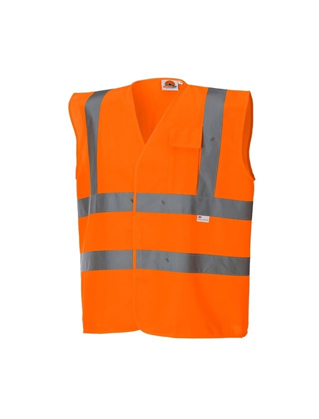 Pracovní vesty: STONEKIT Výstražná vesta s kapsou + výstražná oranžová