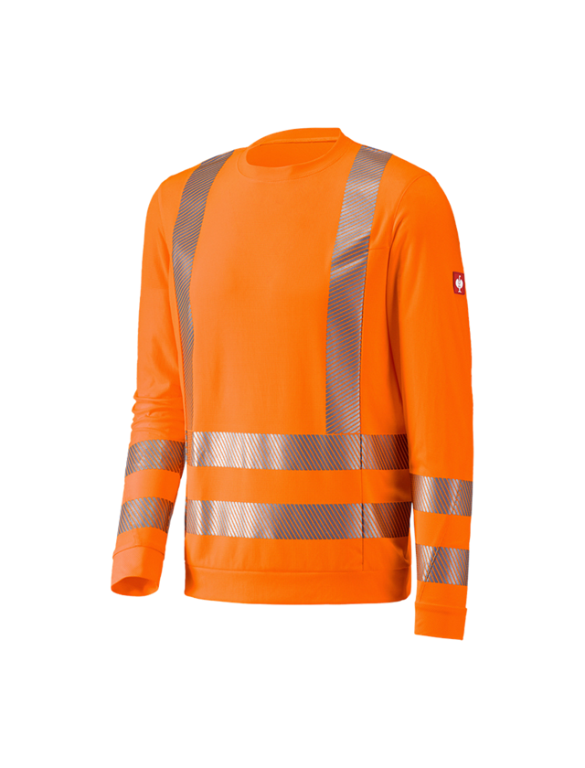 Trička, svetry & košile: e.s. Výstražné funk. s dlouhým rukáve + výstražná oranžová