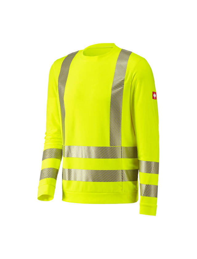 Trička, svetry & košile: e.s. Výstražné funk. s dlouhým rukáve + výstražná žlutá