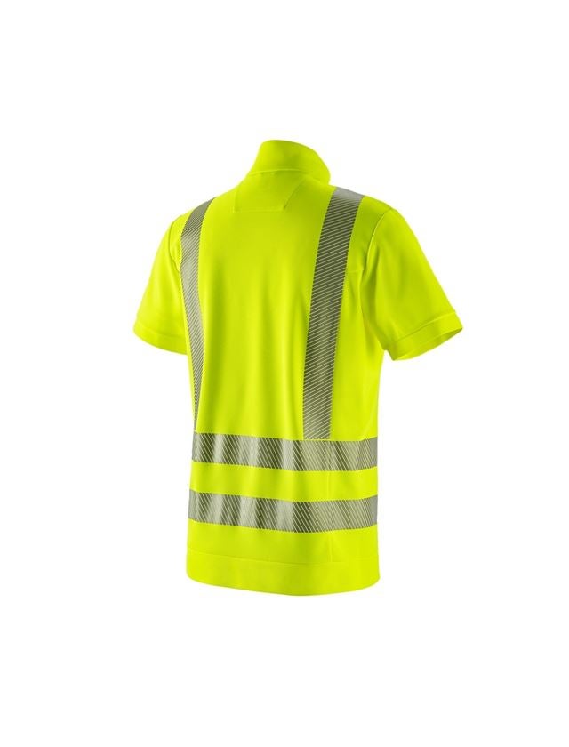 Trička, svetry & košile: e.s. Výstražné funkční triko se zipem UV + výstražná žlutá 1