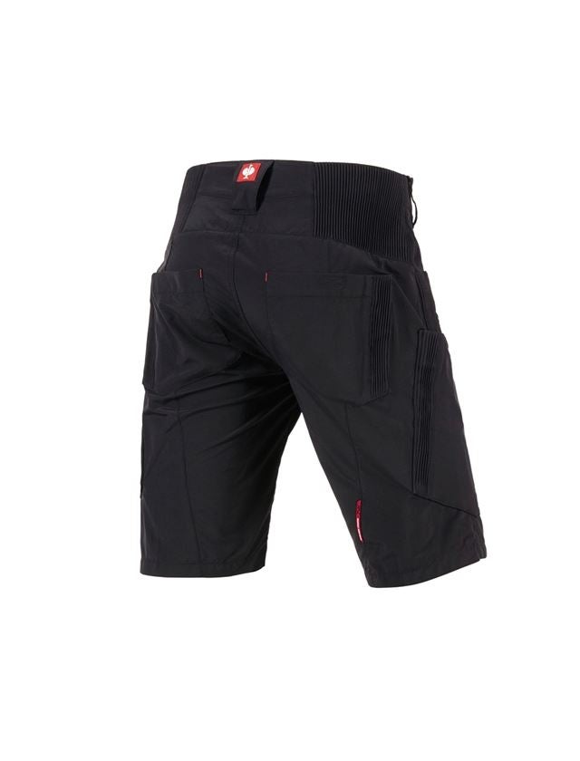 Pracovní kalhoty: e.s. Funkční šortky Superlite + černá/červená 2