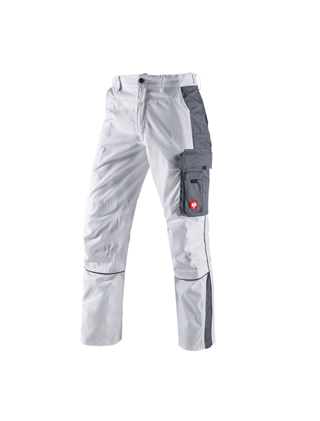 Pracovní kalhoty: Kalhoty do pasu e.s.active + bílá/šedá 2