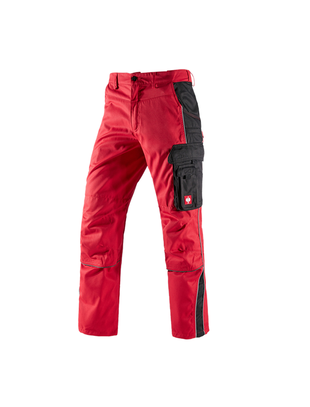 Pracovní kalhoty: Kalhoty do pasu e.s.active + červená/černá 2