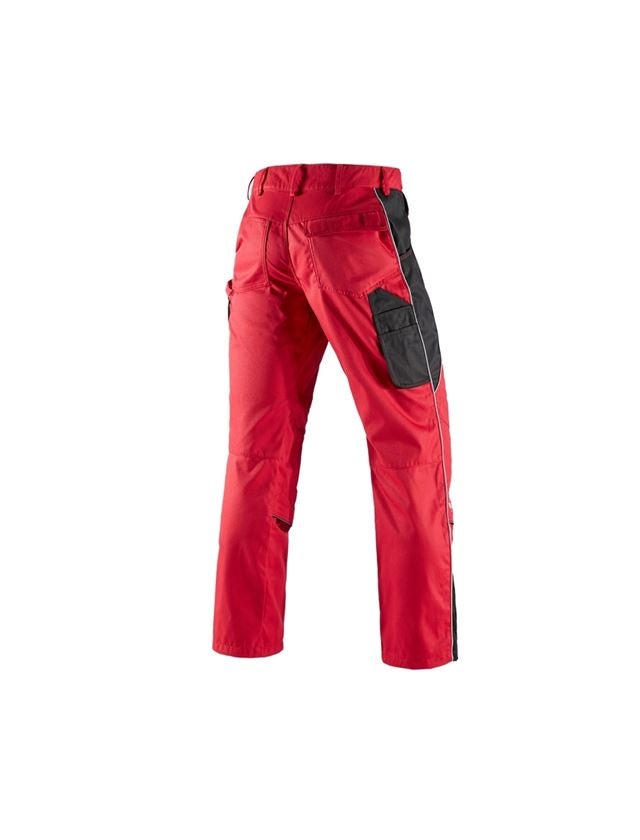 Pracovní kalhoty: Kalhoty do pasu e.s.active + červená/černá 3