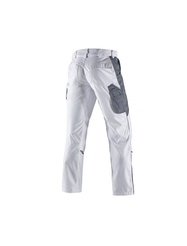 Pracovní kalhoty: Kalhoty do pasu e.s.active + bílá/šedá 3