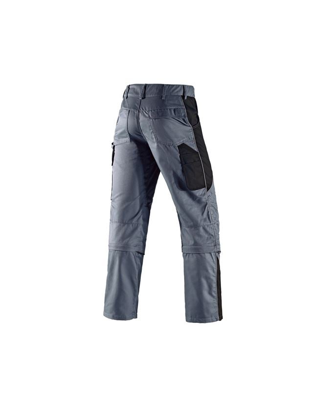 Pracovní kalhoty: Zip-off Kalhoty e.s.active + šedá/černá 3