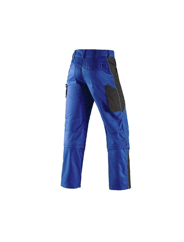 Instalatéři: Zip-off Kalhoty e.s.active + modrá chrpa/černá 3