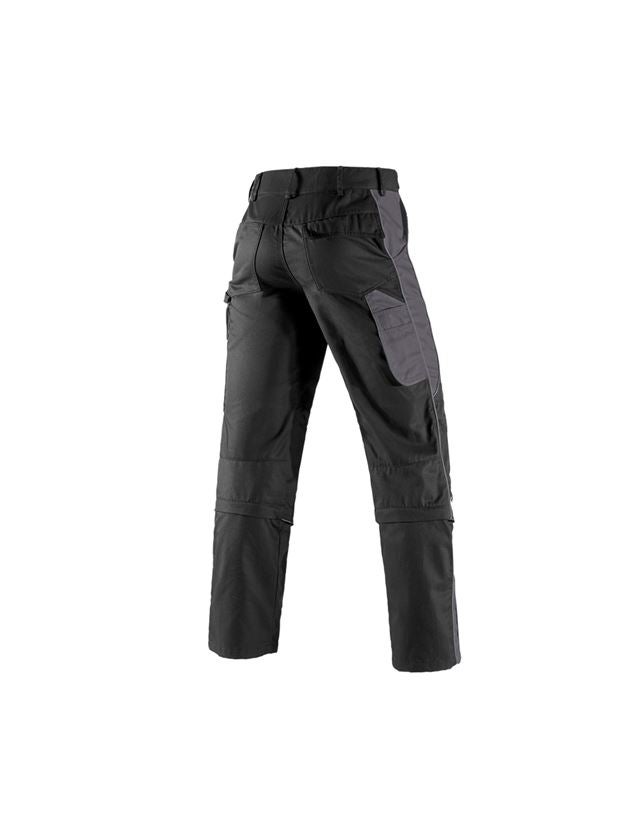 Pracovní kalhoty: Zip-off Kalhoty e.s.active + černá/antracit 3