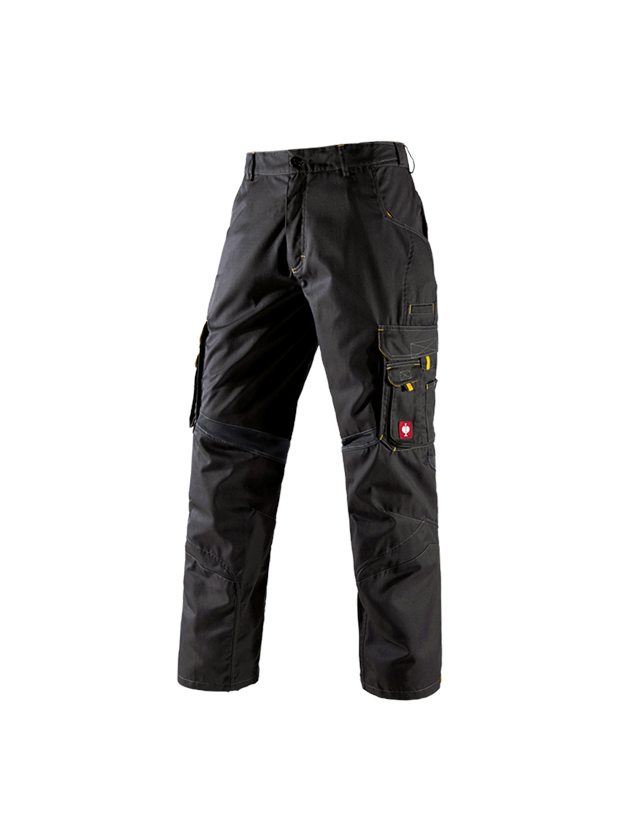 Pracovní kalhoty: Kalhoty do pasu e.s.akzent + černá/žlutá 2
