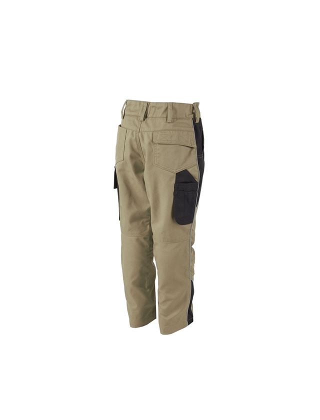 Kalhoty: Dětské kalhoty do pasu e.s.active + khaki/černá 1