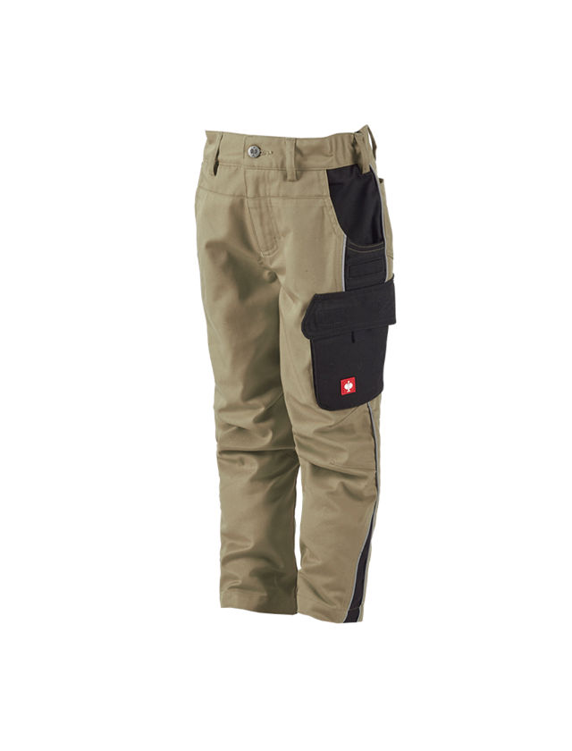 Kalhoty: Dětské kalhoty do pasu e.s.active + khaki/černá