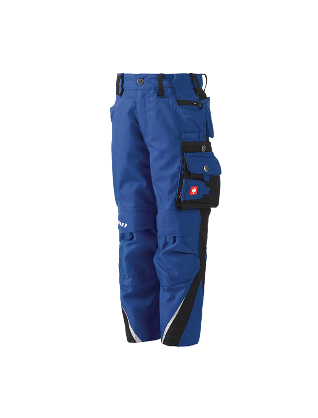 Kalhoty: Dětské kalhoty do pasu e.s.motion, zimní + modrá chrpa/černá