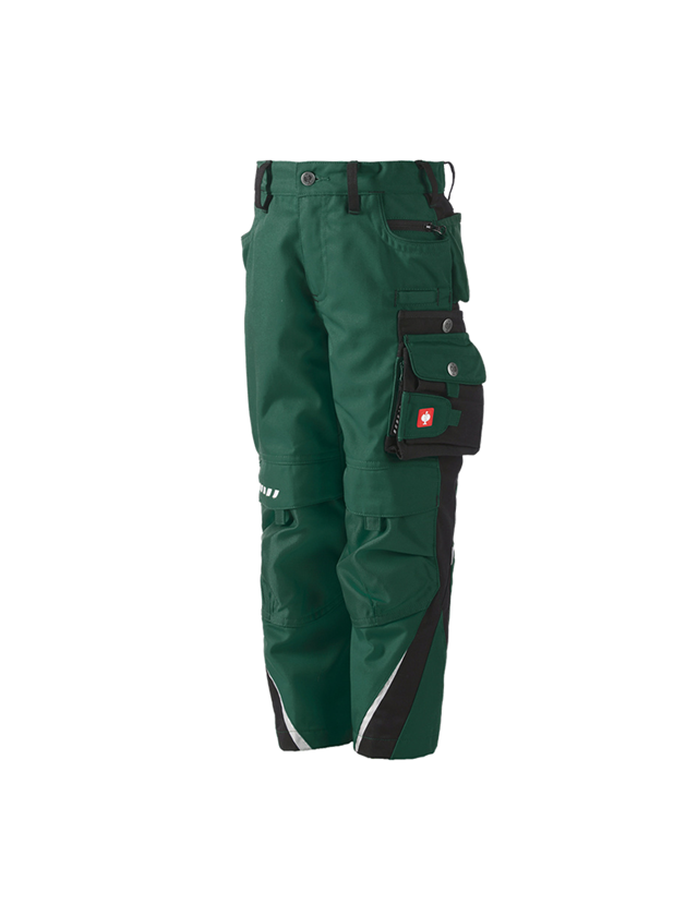 Kalhoty: Dětské kalhoty do pasu e.s.motion, zimní + zelená/černá