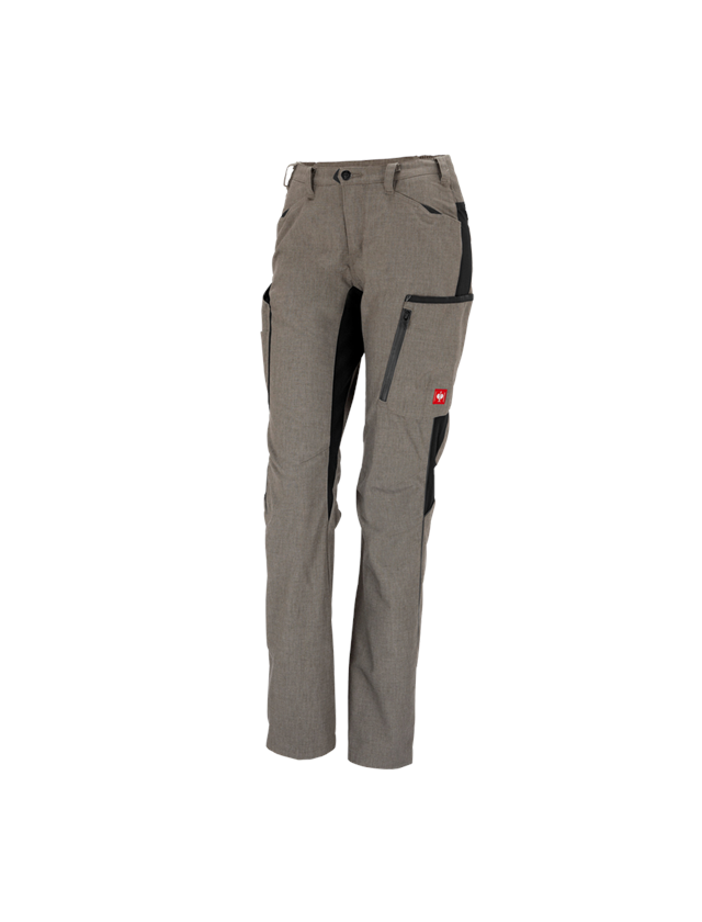 Pracovní kalhoty: Dámské zimní kalhoty e.s.vision + kámen melange/černá