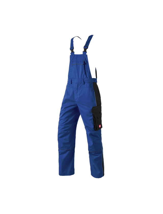 Pracovní kalhoty: Kalhoty s laclem e.s.active + modrá chrpa/černá 2
