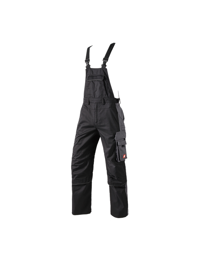 Pracovní kalhoty: Kalhoty s laclem e.s.active + černá/antracit 2
