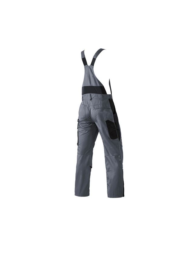 Pracovní kalhoty: Kalhoty s laclem e.s.active + šedá/černá 3