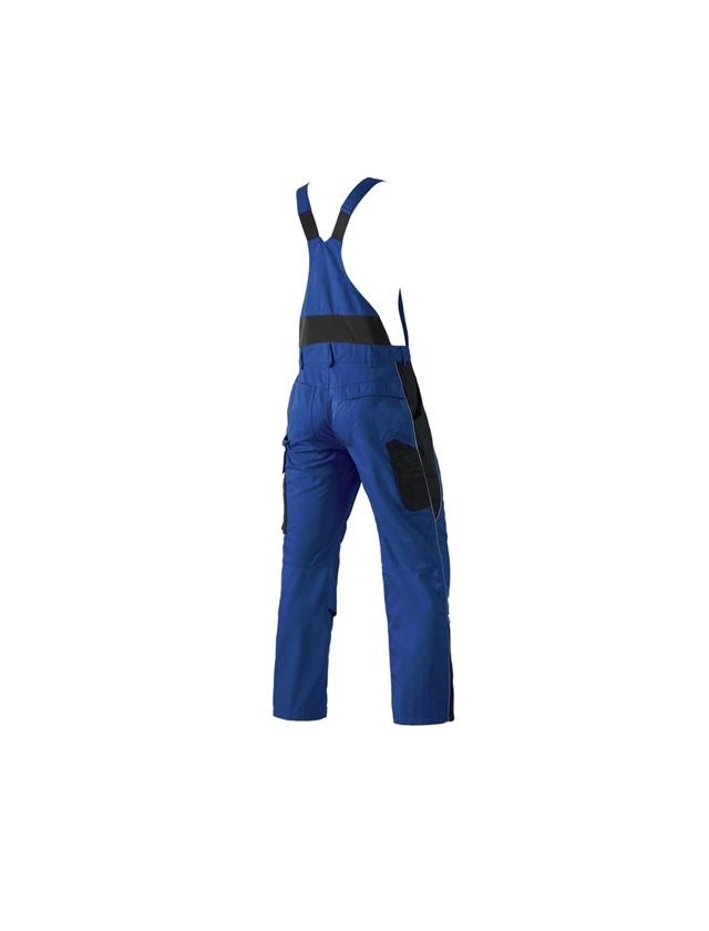 Pracovní kalhoty: Kalhoty s laclem e.s.active + modrá chrpa/černá 3