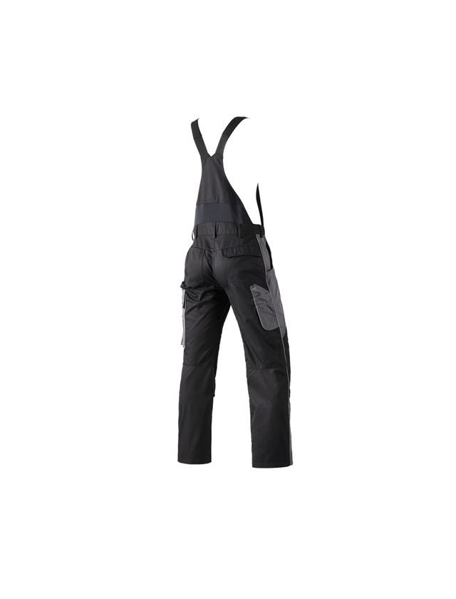 Pracovní kalhoty: Kalhoty s laclem e.s.active + černá/antracit 3