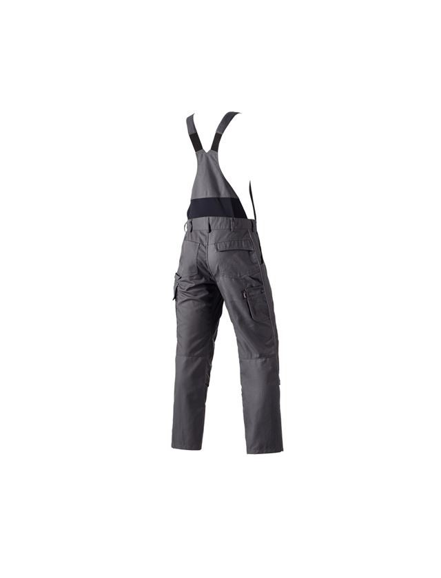 Pracovní kalhoty: Kalhoty s laclem e.s.prestige + šedá 3