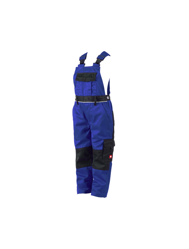 Kalhoty: Dětské kalhoty s laclem e.s.image + modrá chrpa/černá 2