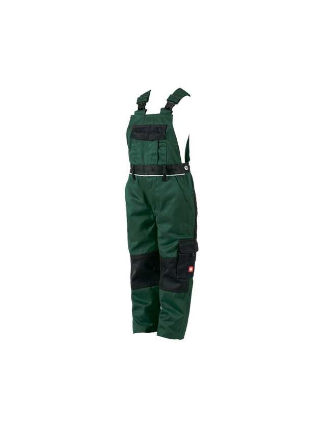Kalhoty: Dětské kalhoty s laclem e.s.image + zelená/černá 2