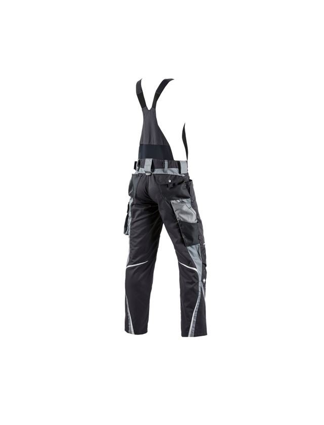 Pracovní kalhoty: Kalhoty s laclem e.s.motion + grafit/cement 2