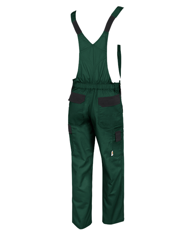 Pracovní kalhoty: STONEKIT Kalhoty s laclem Odense + zelená/černá 1