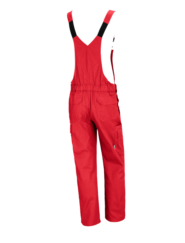 Pracovní kalhoty: STONEKIT Kalhoty s laclem Aalborg + červená 1