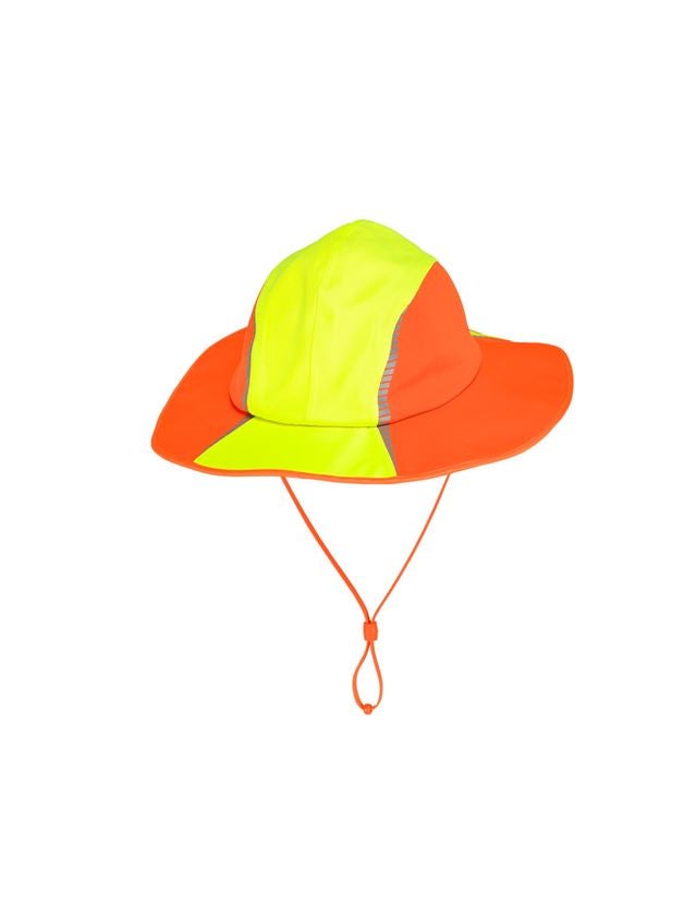 Doplňky: Funkční klobouk do deště e.s.motion 2020 + výstražná žlutá/výstražná oranžová