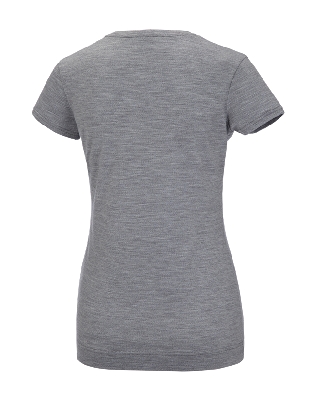 Trička | Svetry | Košile: e.s. Tričko Merino light, dámské + šedý melír 1