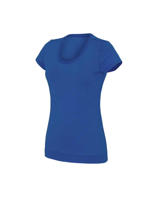 Trička | Svetry | Košile: e.s. Tričko Merino light, dámské + enciánově modrá