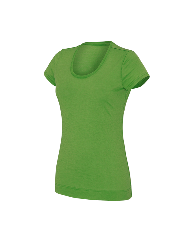Trička | Svetry | Košile: e.s. Tričko Merino light, dámské + mořská zelená