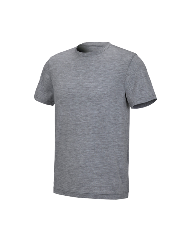 Trička, svetry & košile: e.s. Tričko Merino light + šedý melír 2